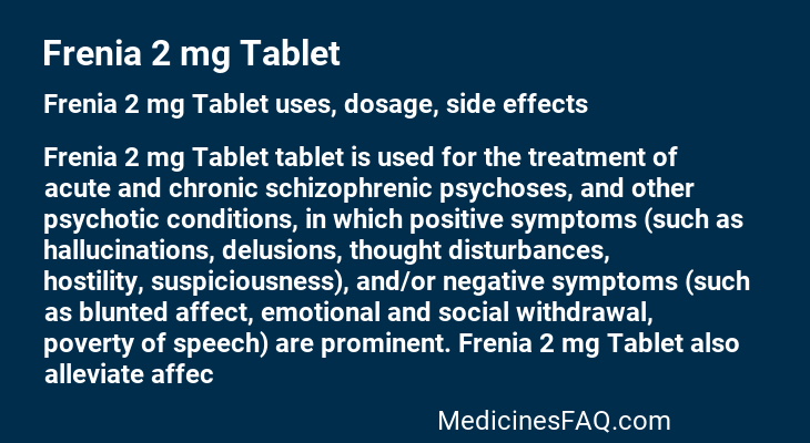 Frenia 2 mg Tablet