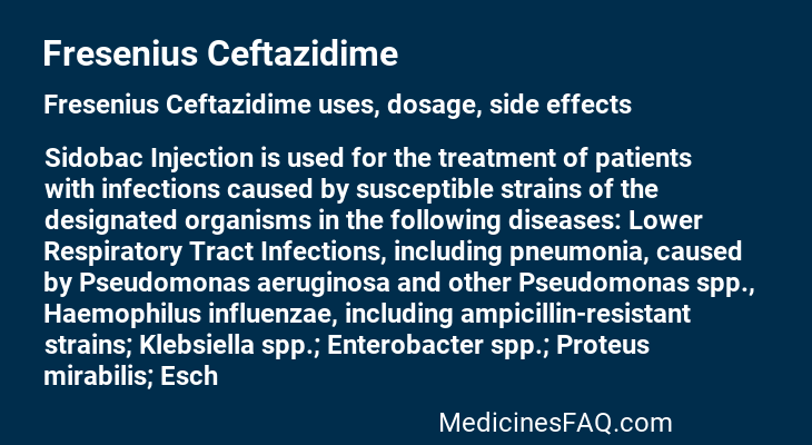 Fresenius Ceftazidime