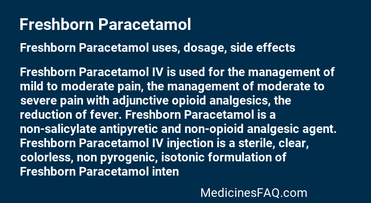 Freshborn Paracetamol