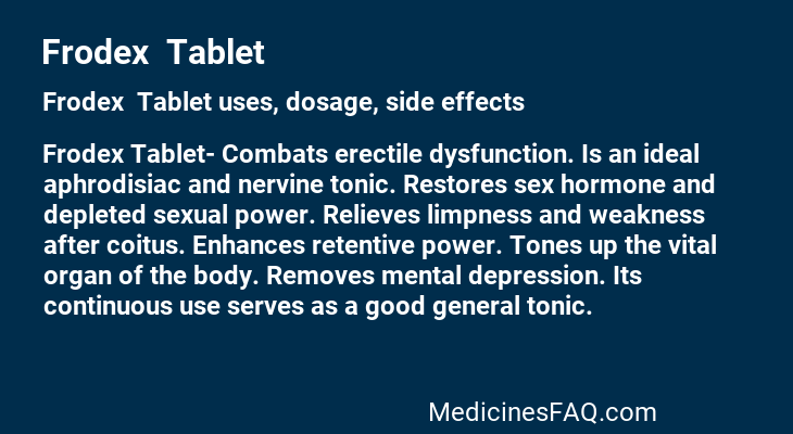 Frodex  Tablet