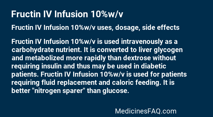 Fructin IV Infusion 10%w/v