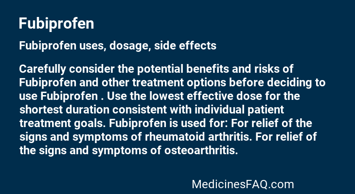 Fubiprofen