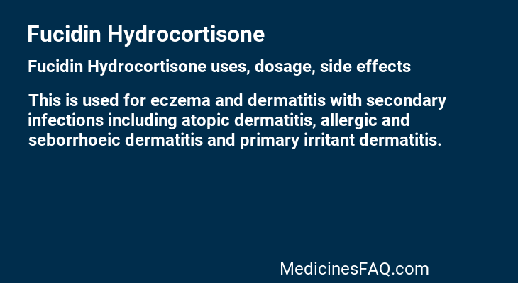 Fucidin Hydrocortisone