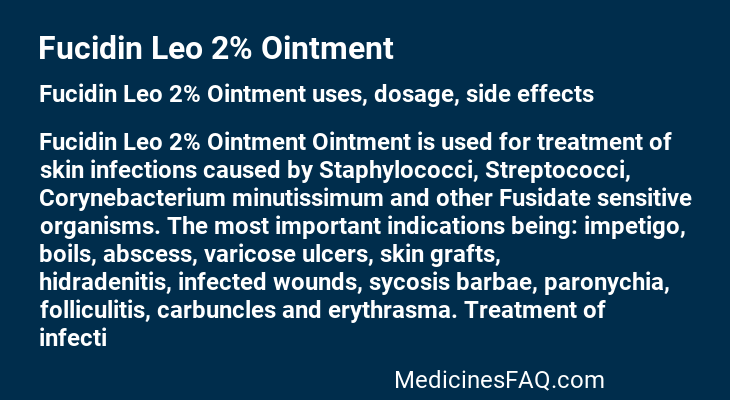 Fucidin Leo 2% Ointment