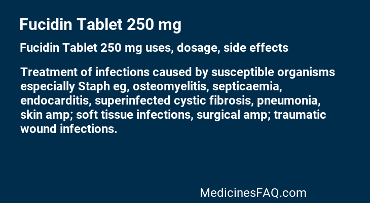 Fucidin Tablet 250 mg