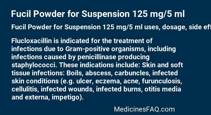 Fucil Powder for Suspension 125 mg/5 ml