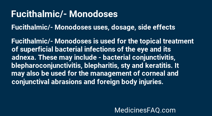 Fucithalmic/- Monodoses
