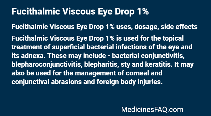 Fucithalmic Viscous Eye Drop 1%