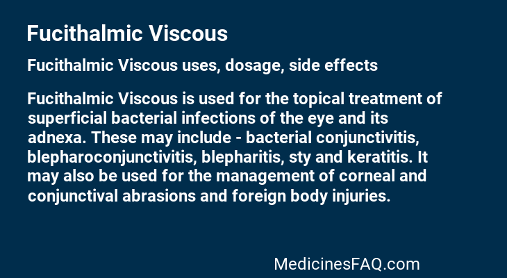 Fucithalmic Viscous