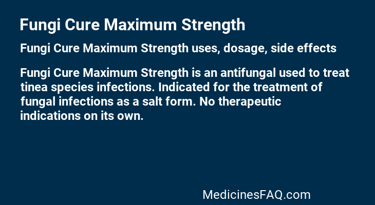 Fungi Cure Maximum Strength