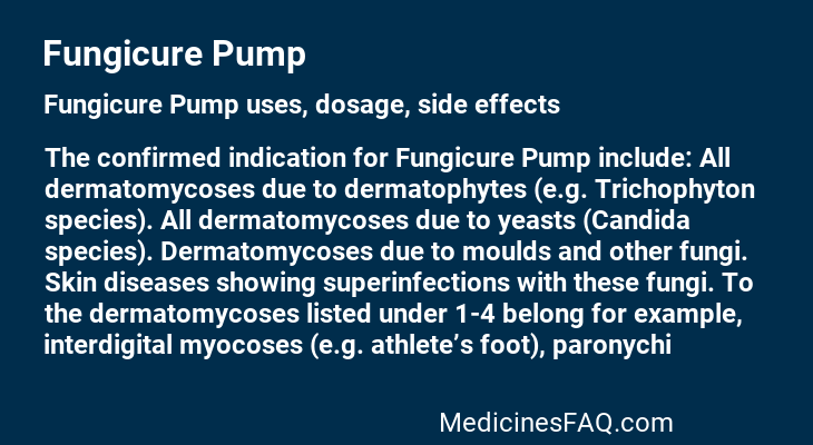 Fungicure Pump