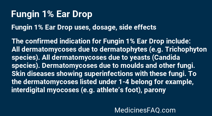 Fungin 1% Ear Drop