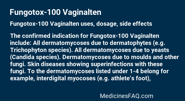 Fungotox-100 Vaginalten