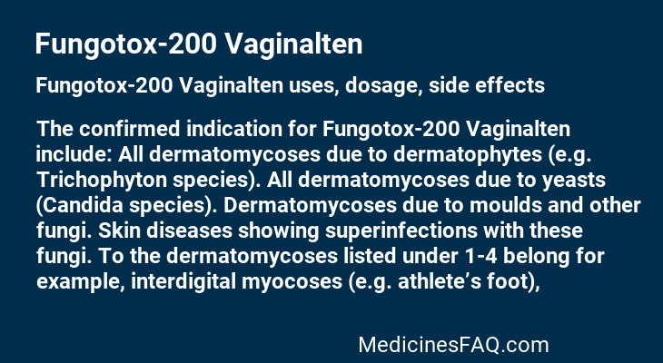 Fungotox-200 Vaginalten
