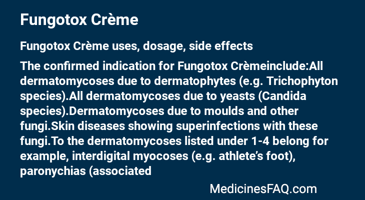 Fungotox Crème