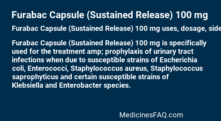 Furabac Capsule (Sustained Release) 100 mg