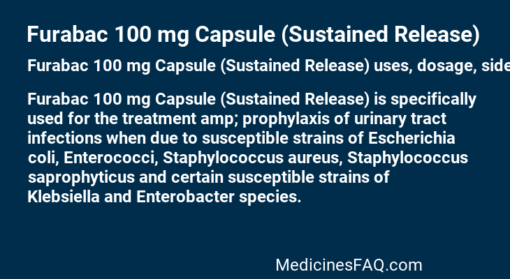 Furabac 100 mg Capsule (Sustained Release)