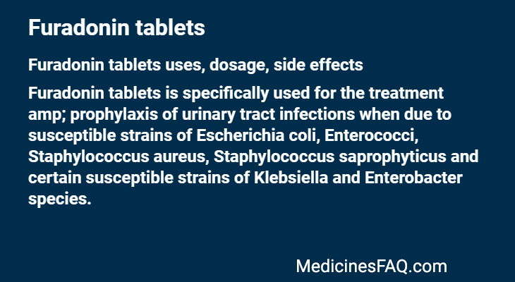 Furadonin tablets