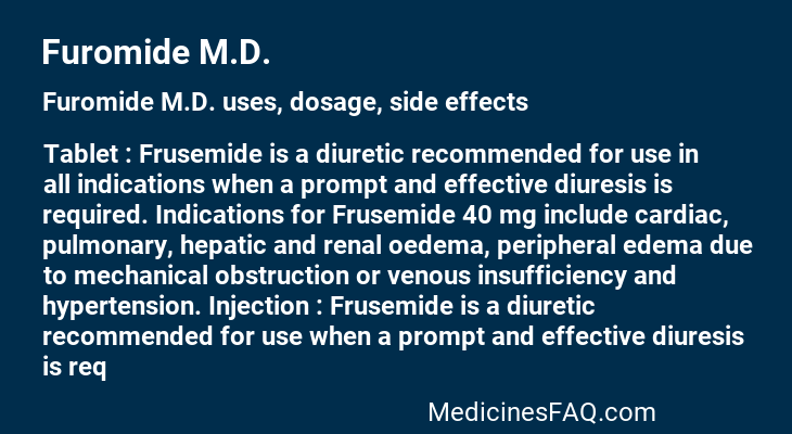 Furomide M.D.