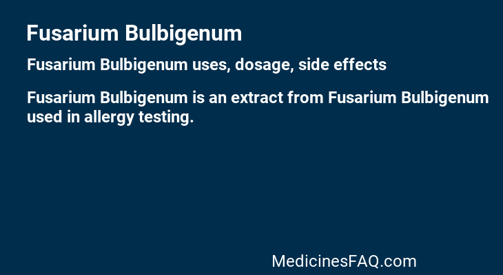 Fusarium Bulbigenum