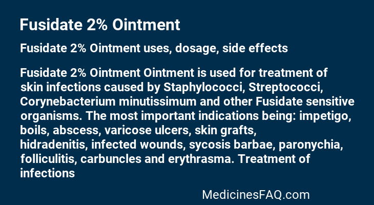 Fusidate 2% Ointment