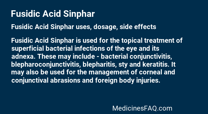Fusidic Acid Sinphar
