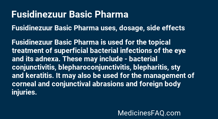Fusidinezuur Basic Pharma