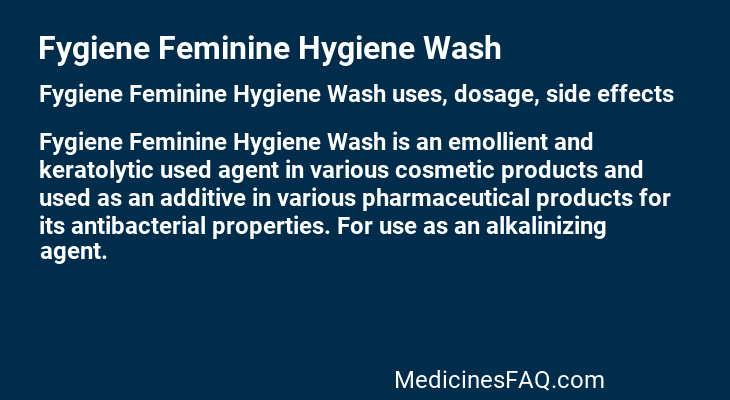 Fygiene Feminine Hygiene Wash
