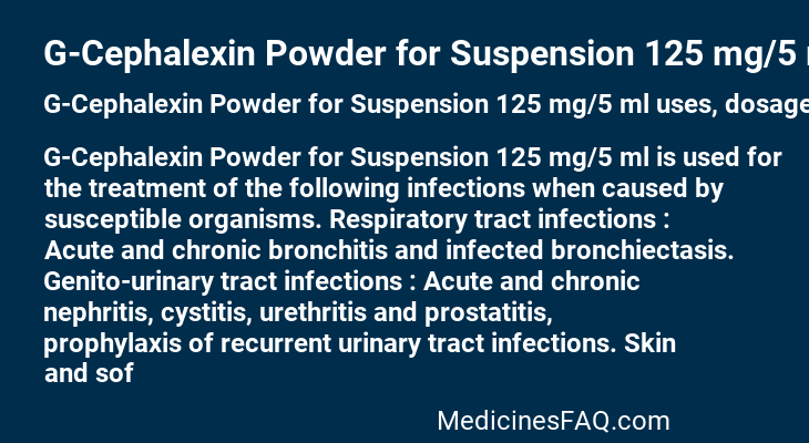 G-Cephalexin Powder for Suspension 125 mg/5 ml