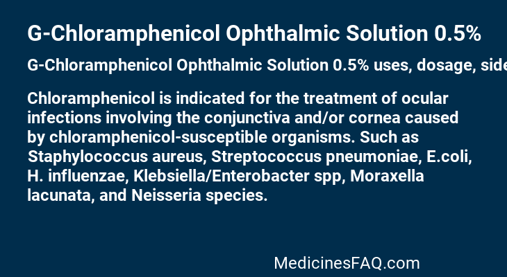 G-Chloramphenicol Ophthalmic Solution 0.5%