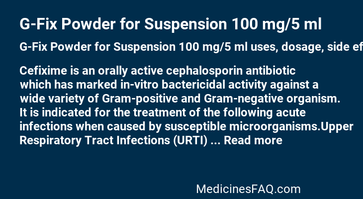 G-Fix Powder for Suspension 100 mg/5 ml