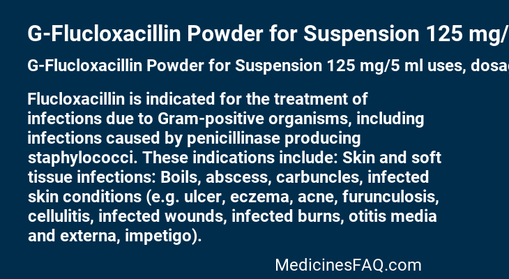 G-Flucloxacillin Powder for Suspension 125 mg/5 ml