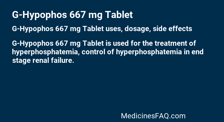 G-Hypophos 667 mg Tablet