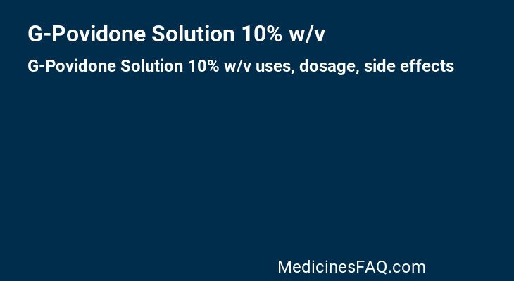 G-Povidone Solution 10% w/v