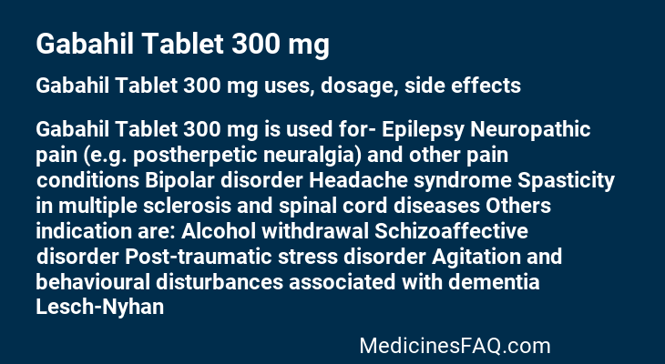 Gabahil Tablet 300 mg