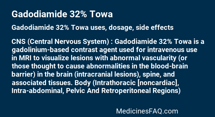 Gadodiamide 32% Towa