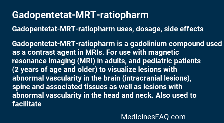 Gadopentetat-MRT-ratiopharm