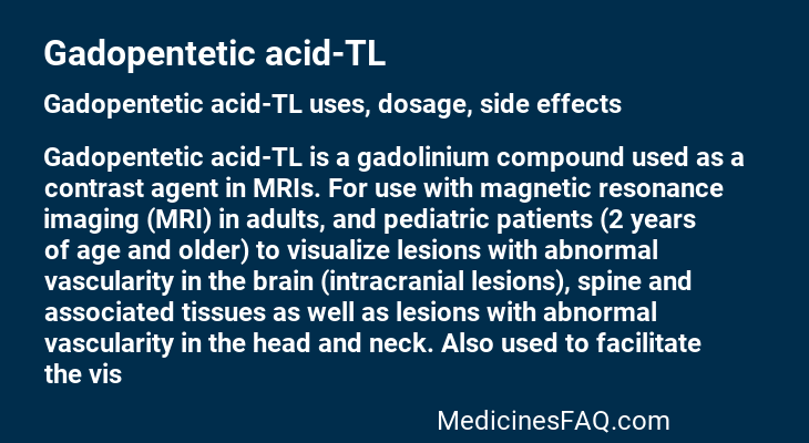 Gadopentetic acid-TL