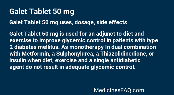 Galet Tablet 50 mg