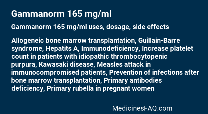 Gammanorm 165 mg/ml