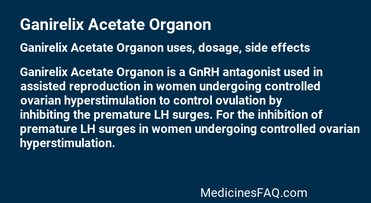 Ganirelix Acetate Organon