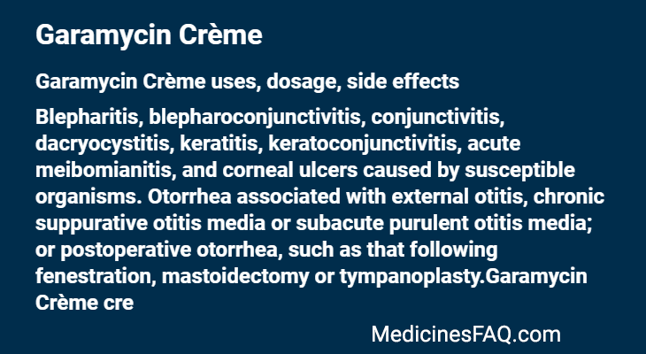 Garamycin Crème