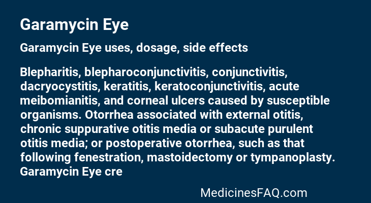 Garamycin Eye
