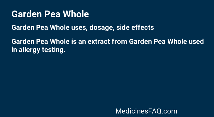 Garden Pea Whole