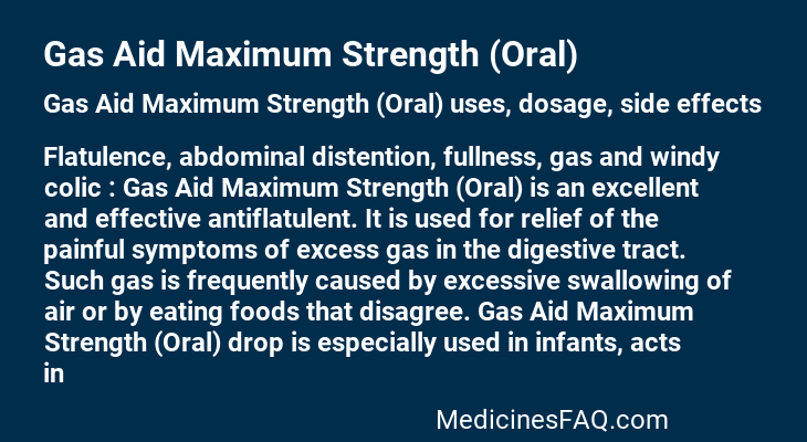 Gas Aid Maximum Strength (Oral)
