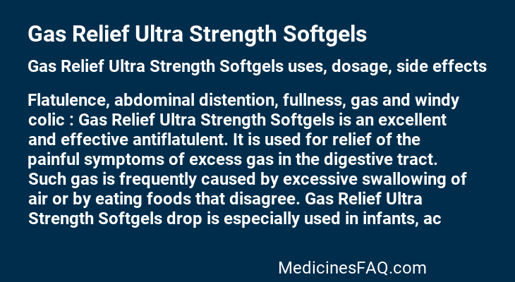 Gas Relief Ultra Strength Softgels