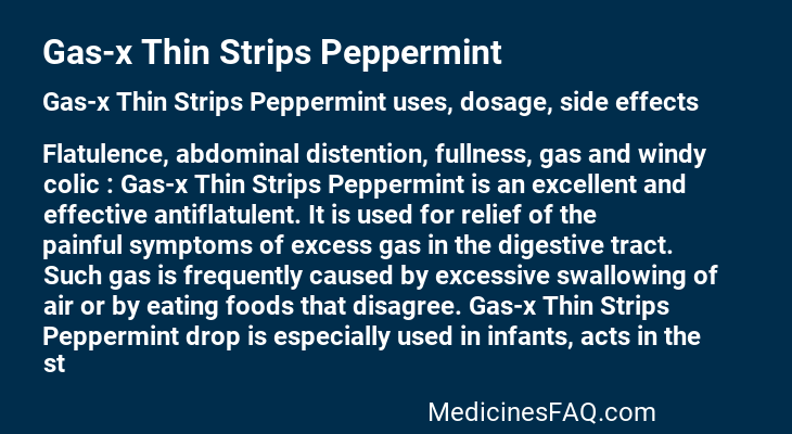 Gas-x Thin Strips Peppermint