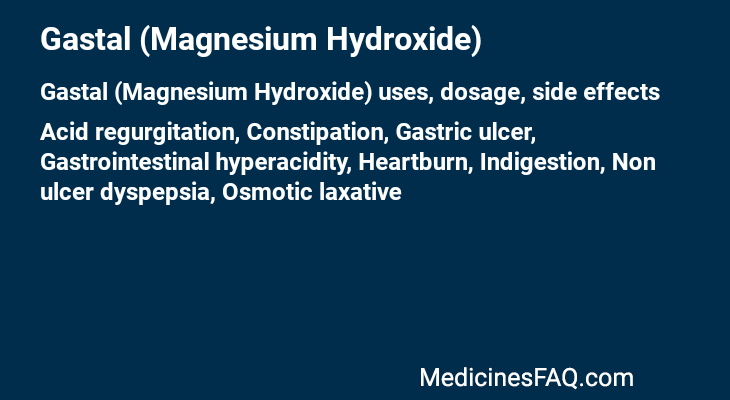 Gastal (Magnesium Hydroxide)