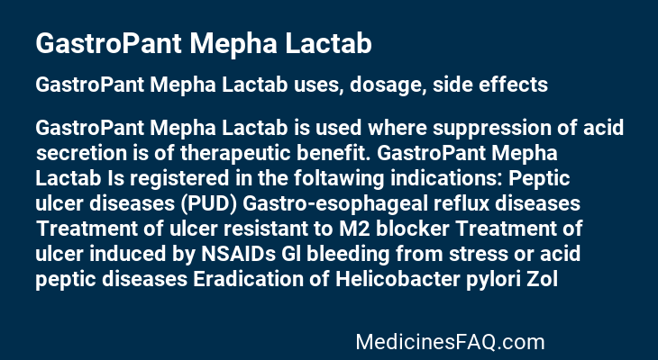 GastroPant Mepha Lactab