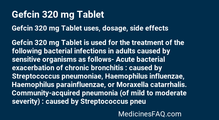 Gefcin 320 mg Tablet